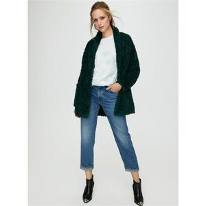 Wilfred Free plush green long jacket L